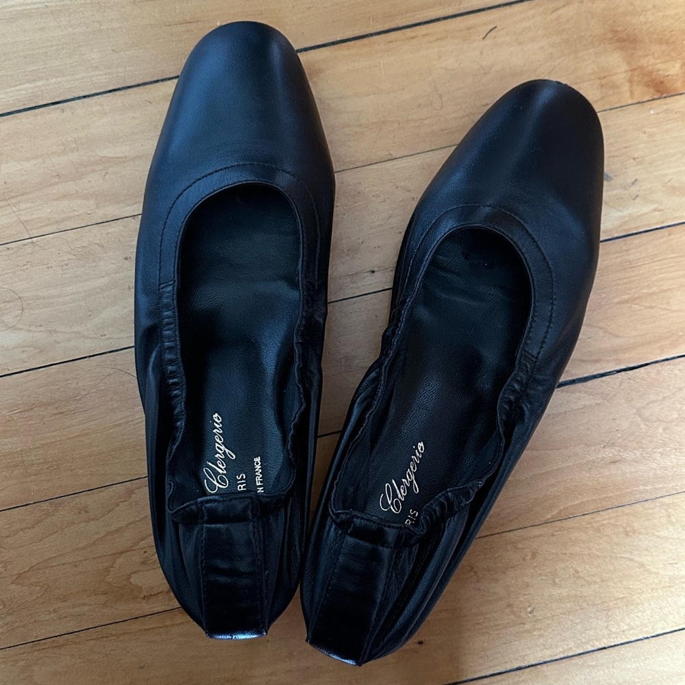 Clergerie black ballet pumps